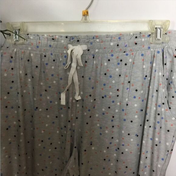 SO NWT jrs plus pajama set gray with colorful dots/cami and cropped pants set 2X - Picture 7 of 14